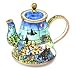 Kelvin Chen Enameled Miniature Tea Pot -Garden