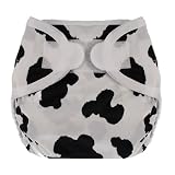 Swaddlebees ABC Cloth Diaper Cover (Large, Cow Print)