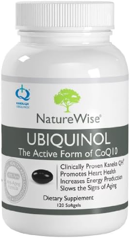 NatureWise Ubiquinol with 100% Pure Kaneka QH, the Active Form of CoQ10, 100 mg, 120 Softgels (Pack of 2)