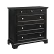 Bedford 4 Drawer Chest - Ebony