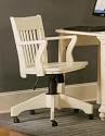 Hanna White Swivel Office Chair