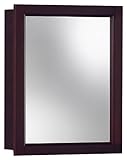 NuTone 780989 Sheridan Framed Medicine Cabinet, Espresso Wood, Surface Mount, 15-Inch By 19-Inch