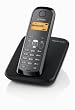 Siemens - Gigaset AS280 - Téléphone sans fil DECT / GAP - Noir