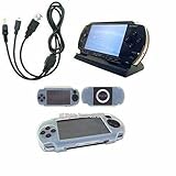 Clear Skin Silicon Cover for Sony Playstation + 2 in 1 Data Cable Charger + ....