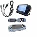 Clear Skin Silicon Cover for Sony Playstation + 2 in 1 Data Cable Charger + Desktop Charger Cradle for Sony PSP