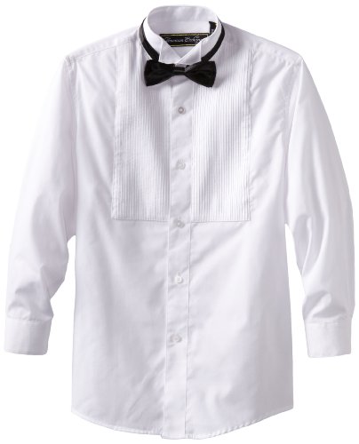 American Exchange Big Boys' Tuxedo Shirt with Bowtie