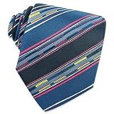 Kenzo Multi-color Bands and Lines Woven Silk Tie