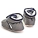 Enteer Infant Snow Boots Premium Soft Sole Anti-Slip Warm Winter Prewalker Toddler Boots (7-12months, dark grey)