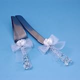 Beverly Clark 20R Amour Wedding Cake Knife Set in White