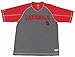 MLB St. Louis Cardinals Men's Fine Gauge Mesh V-Neck Raglan Shirt