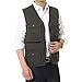 APTRO Men's 100% Cotton Outdoor Multi Pocket Vest Amy Green L(Tag 3XL)