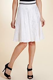 Per Una Speziale Linen Blend Skater Skirt