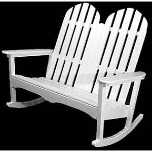 Adirondack Double Rocker-Black by Adirondack Furniture