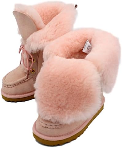 KOS Toddler Debby Baby Pink Australian Sheepskin Boot 7 M US