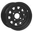ITP Delta Steel Wheel - 12x7 - 2+5 Offset - Gloss Black , Material: Steel D12R540