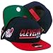 SNAPBACK HAT CAP CLEVELAND INDIANS AMERICAN NEEDLE FLAT BILL BLUE WOOL VINTAGE