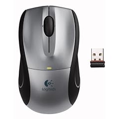 Logitech V450 Nano Laser Notebook Maus schnurlos silber