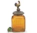 French Country Rooster Glass Storage Canister Beautiful Food Storage Jar
