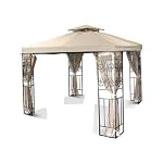 New 10'x10' Replacement Gazebo Canopy Top - Beige