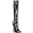 Pleaser Boots Women's DOMINA-2000 6" Plain Stretch Knee Boot Available in 2 Colors
