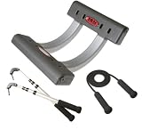 Sporting Goods : Creative Fitness Rug Runner Deluxe Package with Poles and Ski Grip Bands
