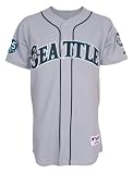 Seattle Mariners Jersey: Road Grey Authentic Jersey with 35th Anniversary Patch