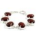Love Flame Jasper Silver-look Bracelet Jewelry 8