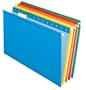 Pendaflex 415315ASST Hanging Folder, Reinforced, AssortedBrights, 1/5 Tab, Legal, 25 Per Box