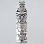 Northwest Totem Pole Pendant for Men or Women in Sterling Silver, #2613