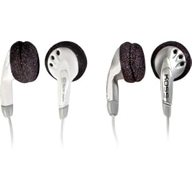 Koss BDZ1 Two-Pack Earbud Headphones with Case