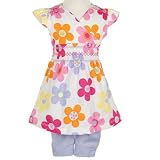 Little Girls Clothes FLORAL Top Leggings FLAPDOODLES Spring Outfit Girl 2T-6X