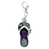  : Purple Sandal Clasp Charm
