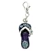 Jewelry : Purple Sandal Clasp Charm