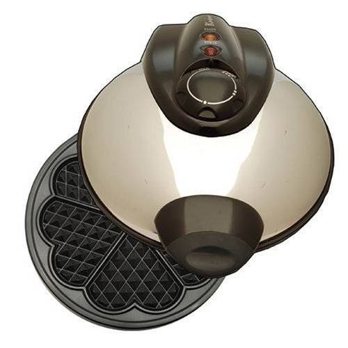 Euro Cuisine Heart Design Waffle Maker