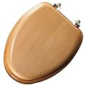Mayfair 19601BR Natural Reflections Wood Veneer Toilet Seat, Elongated, Maple