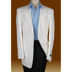 ~~~ Special Sale ~~~ Beautiful White Linen Mens Suit Blazer Hand Tailored for Perfect Fit 2 Button Jacket