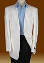 ~~~ Special Sale ~~~ Beautiful White Linen Mens Suit Blazer Hand Tailored for Perfect Fit 2 Button Jacket