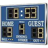 BS86 Baseball/Softball Scoreboard/Clock(ask for shipping), Permanent, Electronic, Scoreboards