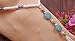 Pooqdo(TM) Valentine's Day Gifts Turquoise Beads Beaded stretch Barefoot Sandal Foot Jewelry Anklet Chain