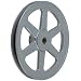 TB Woods Bored-to-size V-Belt Sheave, B Belt Section, 1 Groove, Cast Iron