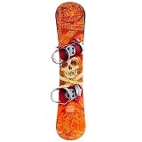 Emsco Freeride 130 Orange Skull Blem Plastic Snowboard 2012