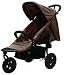 AirBuggy Mimi 3-Wheel Buggy (Black Frame with Brown Fabric)