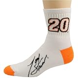 Tony Stewart White (501) 10-13 Tall Socks