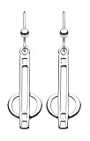Kit Heath Heritage Sterling Silver 6169 Mackintosh Open Bar Loops Earrings