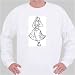 Sweatshirt with Hawaii, black and white, necklace, jewelry, ethnic, Polynesia, dress, hula, woman, dancing