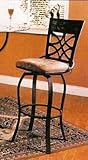 Tile Back Bar Stool Pair
