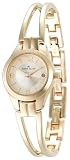 AK Anne Klein Women’s Gold-Tone Dress Bangle Watch #107406CHGB