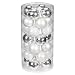 Produkt-Bild: Inge-glas 1900D002 Kugel 45 mm, 28 St&uuml;ck/Dose, silber glanz / wei&szlig; matt / porz