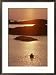 Rowboat Heads Toward a Series of Low-Lying Islands at Twilight Framed Photographic Poster Print by Thomas J. Abercrombie, 21x29