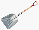 1412 140 Aluminum Alloy Scoop 14 3/4 x 18 3/4 Blade